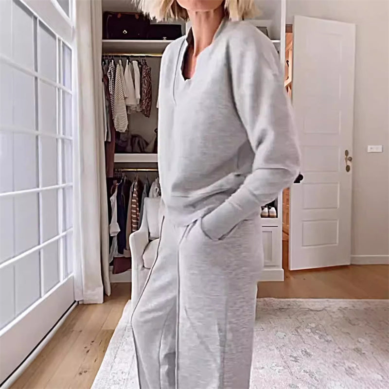 CozyTwo Everyday V-Neck Outfit Set